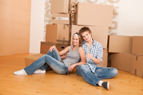 Local Sutton household using flexible mobile storage during a move