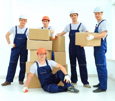 Boxes and household items prepared for a compact move