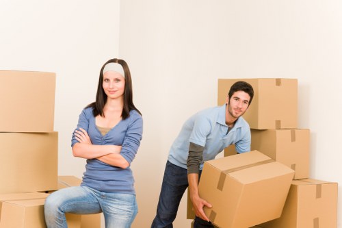 A tidy storage space in Sutton used for seasonal and household items