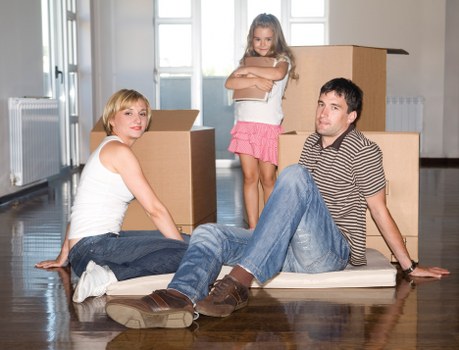 Careful loading of furniture for a small removal job in Sutton